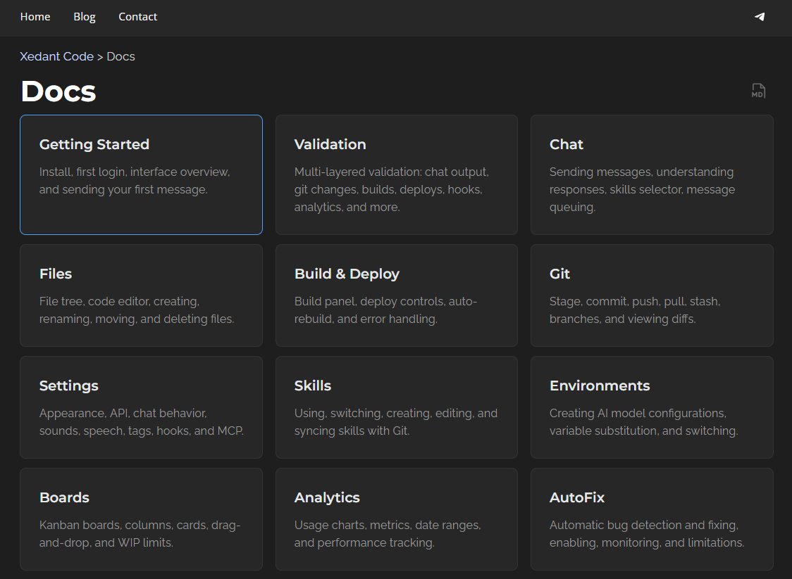 Documentation page