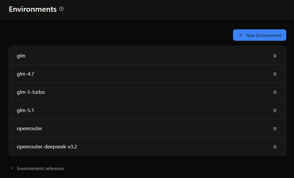 Claude Code-Level Variables section of the Environments page