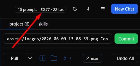 Recent stats in page header